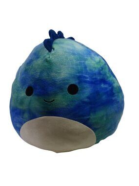 Squishmallows Kellytoy Damien Plush Blue Dinosaur Soft Toy Stuffed Animal